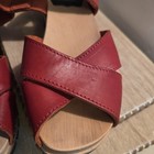 Swedish Hasbeens Sky High Wooden Clogs Sandals Wood Shoes Merci Womens 37 7/7.8 — photo 7