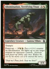 Abomination, Terrifying Titan 198 Marvel Super Heroes Magic: The Gathering NM