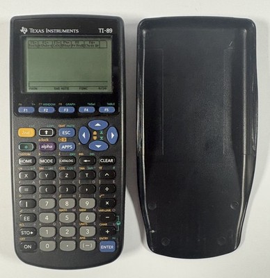 Texas Instruments TI-89 Graphing Calculator W/Cover Tested & Working Great FSH