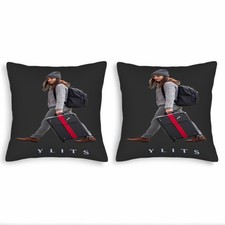 Set of 2 Throw Pillow Covers 18x18in - Stylish Geometric Pattern Design