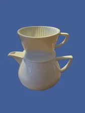 Harold Import Co. White Porcelain Drip Coffee Pot Maker 19 Oz. NT1044-HIC