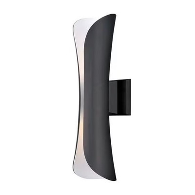 Scroll 2-Light 2-Light Outdoor Wall Mount in Architectural Bronze