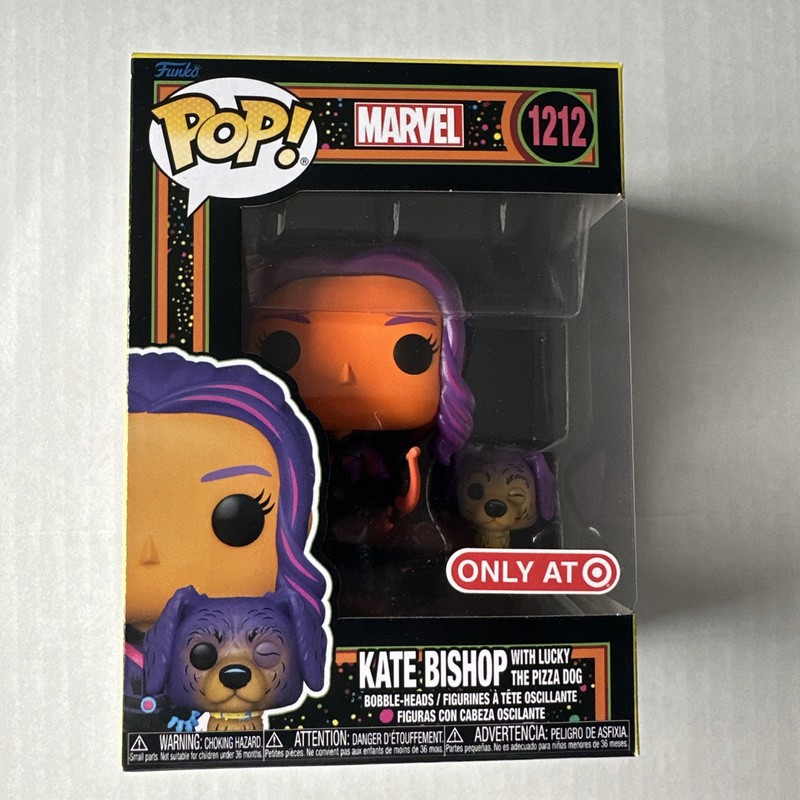 Funko Pop! Marvel: Kate Bishop #1212 with Lucky the Pizza Dog !!