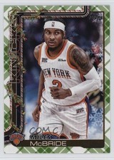 2025-26 Topps Holiday Green Plaid Miles McBride #H15 1r9o