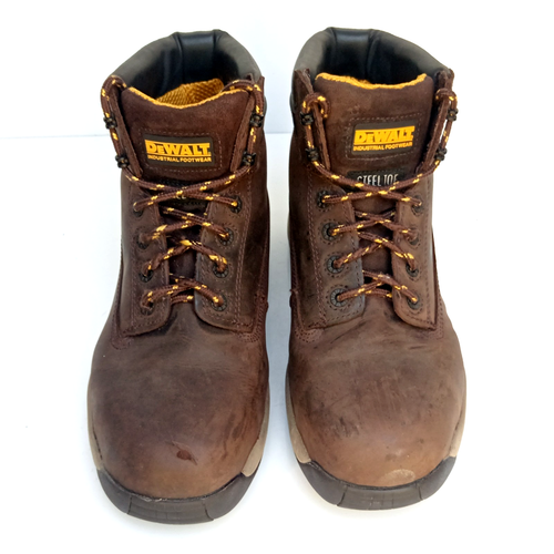 π₯ DeWALT Mason DWF60061 Brown Hide Leather Safety Boots Toe Caps - 10 UK 44 UK - Picture 5 of 20