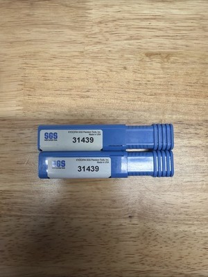 SGS 31439 Square End Mill: 1/2'' Dia, 5/8'' LOC, 1/2'' Shank, 3'' OAL, 4 Flutes