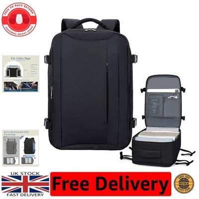 Stylische 40x30x20 Kabinentasche mit versteckter Diebstahlsicherungstasche - idealer Reiserucksack
