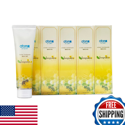 Atomy Propolis Toothpaste 5-Pack (5 x 7.05 oz) - Fights Plaque & Bad Breath