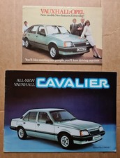 Vauxhall Cavalier UK Car Sales Brochure 1981-82 & Range Fold Out Leaflet Poster