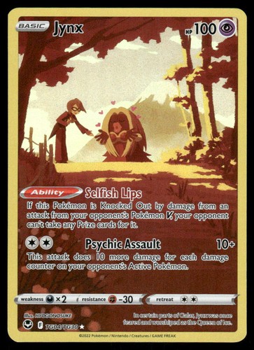 Jynx TG04/TG30 Ultra Rare Silver Tempest Trainer Gallery EN Near Mint Holofoil