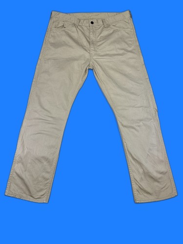 Levi's Chino Pants W38 L30 Beige 100% Cotton Relaxed Fit Standard Men