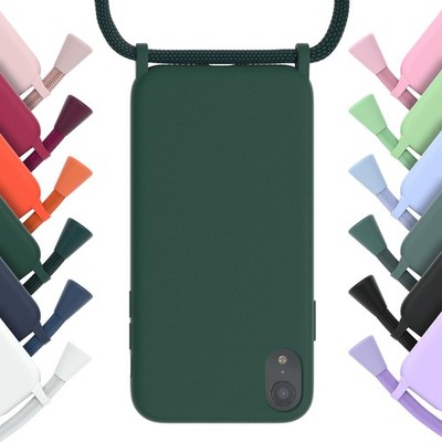 EAZY CASE für Apple iPhone XR Hülle mit Band Handykette Silikon Cover Smartphone