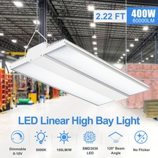 LED Linear High Bay Light 150W-400W Commercial Warehouse Shop Lamp 4.5K/5K/5700K
