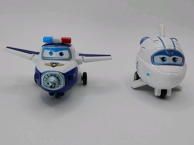 Super Wings Transform-A-Bot 2'' Paul and Astra Mini Figure Toys Lot of 2