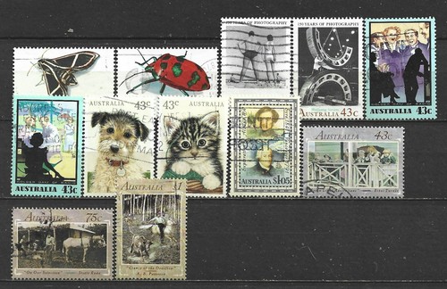 AUSTRALIA 12 VARIOUS, USED