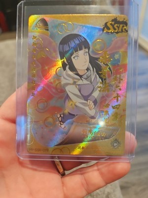 Hinata Hyuga SSR HY-SSR-019 Gold Doujin Naruto Trading Card Foil 