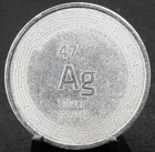 Elemetal Mint Half Ounce .999 Silver 1/2 oz Round Pure Ag - Periodic Element 47