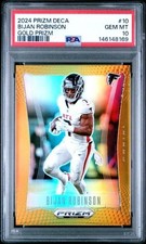 2024 Prizm Deca Bijan Robinson Gold 10/10 PSA 10 #10 GEM MT