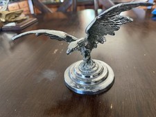1920s Dramatic Metal Eagle Hood Ornamentradiator Cap 8 Inch
