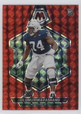 2024 Panini Mosaic Rookies Red Mosaic Prizm Olumuyiwa Fashanu #311 2qw
