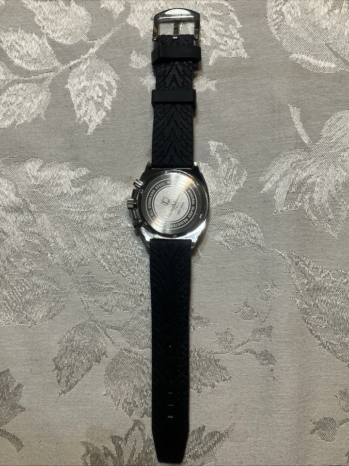 Lancaster Italia, Reloj Hombre Cuarzo Banda Silicona, Cristal Mineral Nuevo Batt Foto 4 de 4