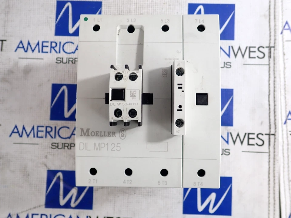 Contactor Moeller DIL MP125 125 Amp 600 Voltios Bobina 240V con DIL M150-XHI11 -Probado Foto 2 de 4