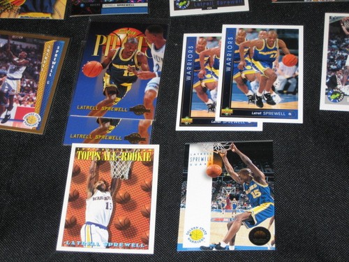 LOT (13) LATRELL SPREWELL AUTHENTIC COLLECTIBLE NBA BASKETBALL CARDS LEGEND STAR - Picture 5 of 6