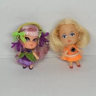 Vintage 60s Lot 2 Liddle Kiddles Kologne Violet Purple Doll, Blonde Lucky Locket