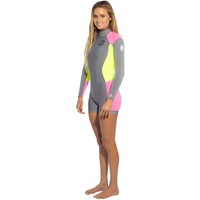 Rip Curl Women's Dawn Patrol Long Sleeve Spring Suit Grey/yellow/pink 8 on sale Rip Curl Women's Dawn Patrol Long Sleeve Spring Suit Grey/yellow/pink 8 on sale