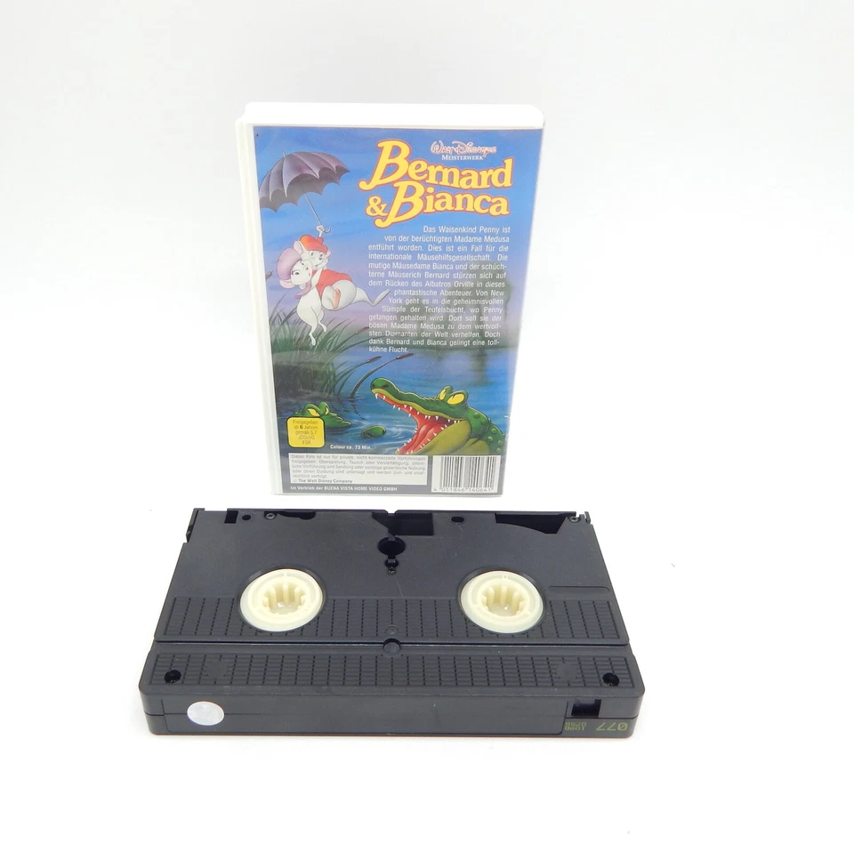 VHS Video Kassette Walt Disneys Meisterwerk Bernhard und Bianca - Bild 2 von 4