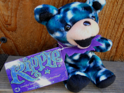 GRATEFUL DEAD ''  RIPPLE '' BEANIE BABY 7'' TALL MADE  LIQUID BLUE (NEW) TIEDYE