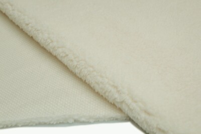 Tissu Polaire Sherpa Imitation Agneau Minkee - 50x160 Cm, Doux, Pour Plaids Et Doublures