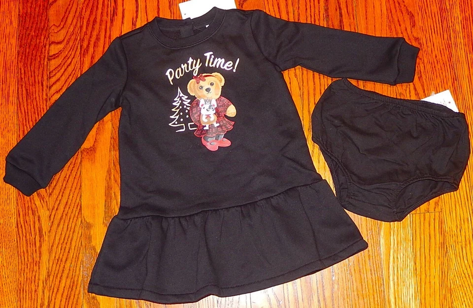 CONJUNTO DE VESTIDO POLO RALPH LAUREN AUTÉNTICO BEBÉ NIÑA NUEVO ORIGINAL TALLA 18M, NUEVO CON ETIQUETAS Foto 2 de 4