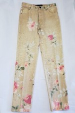 Roberto Cavalli Limited Edition Art Pants floral womens size S Made in Italy