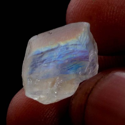 10.40 Carat Madagascar African Rainbow Moonstone rough 100% Natural Fire Crystal