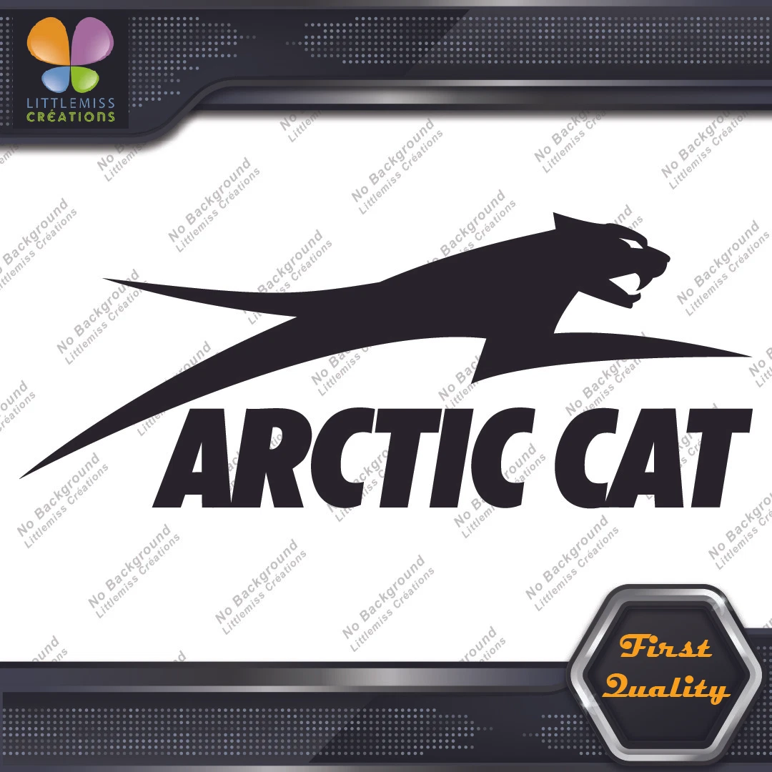 Compatible with Arctic Cat Jumping Right Over Name Logo Vinyls Decals Stickers