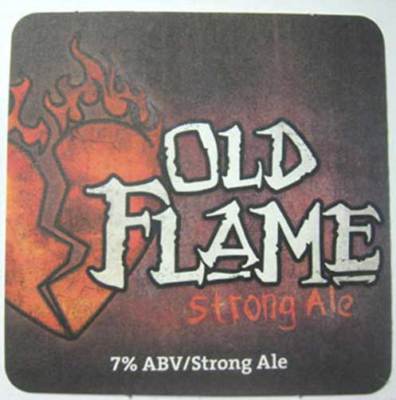 OLD FLAME STRONG ALE Beer COASTER, Mat, DuClaw Brewing, MARYLAND 2013