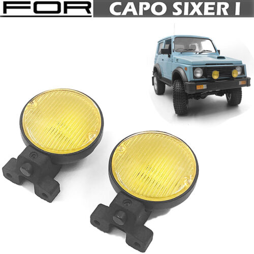 1/6 DEL lampe ABS brouillard feux projecteurs kits pour chenilleur de voiture Capo Samurai Jimny RC - Photo 1 sur 7