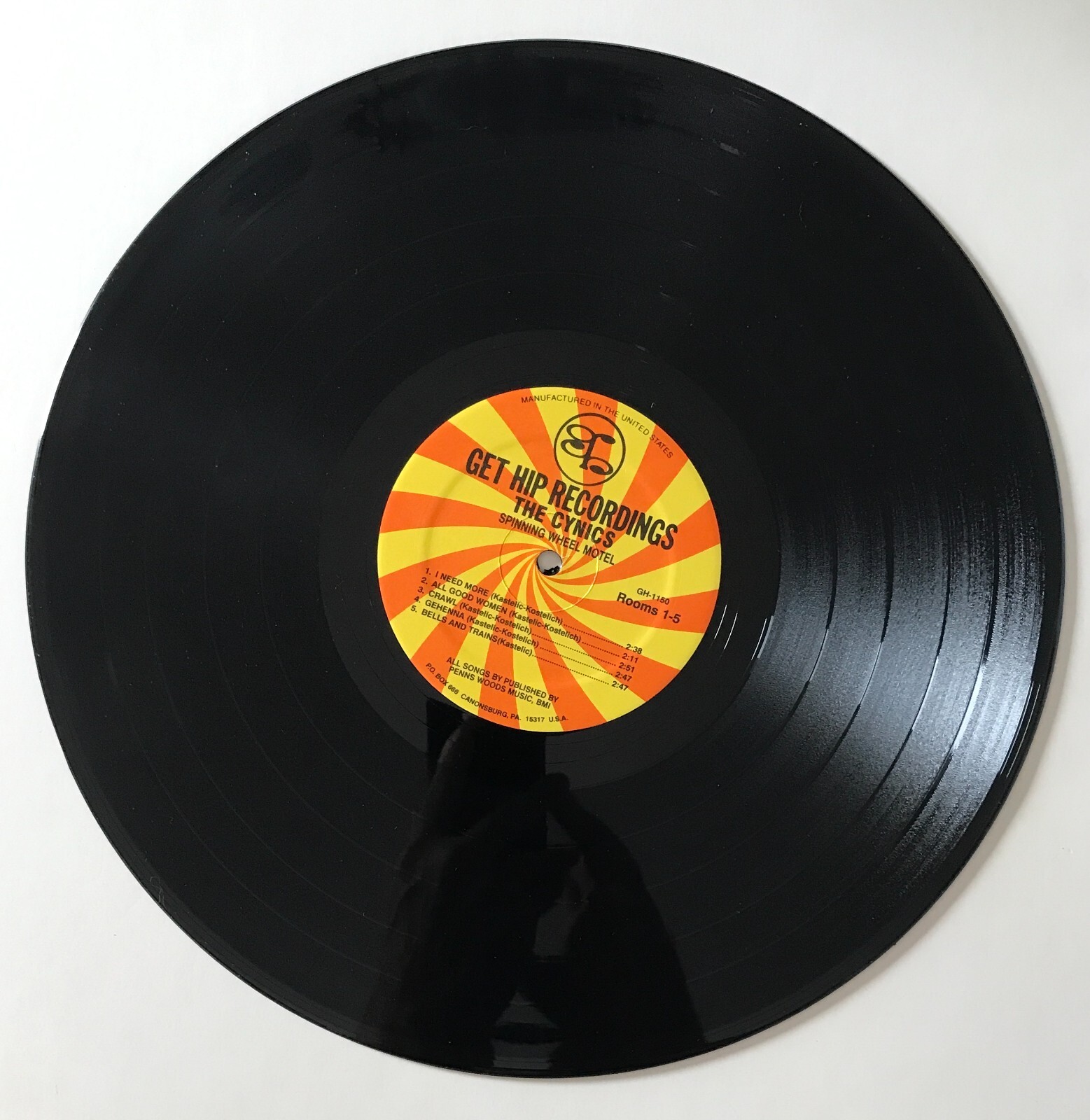 THE CYNICS Spinning Wheel Hotel LP VG/VG+ Rear Signed By Artist VIKKI