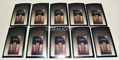 Black Suede Leather for Men by AVON 10 Ct. Sample Cards NEW Great Gift! H4-4