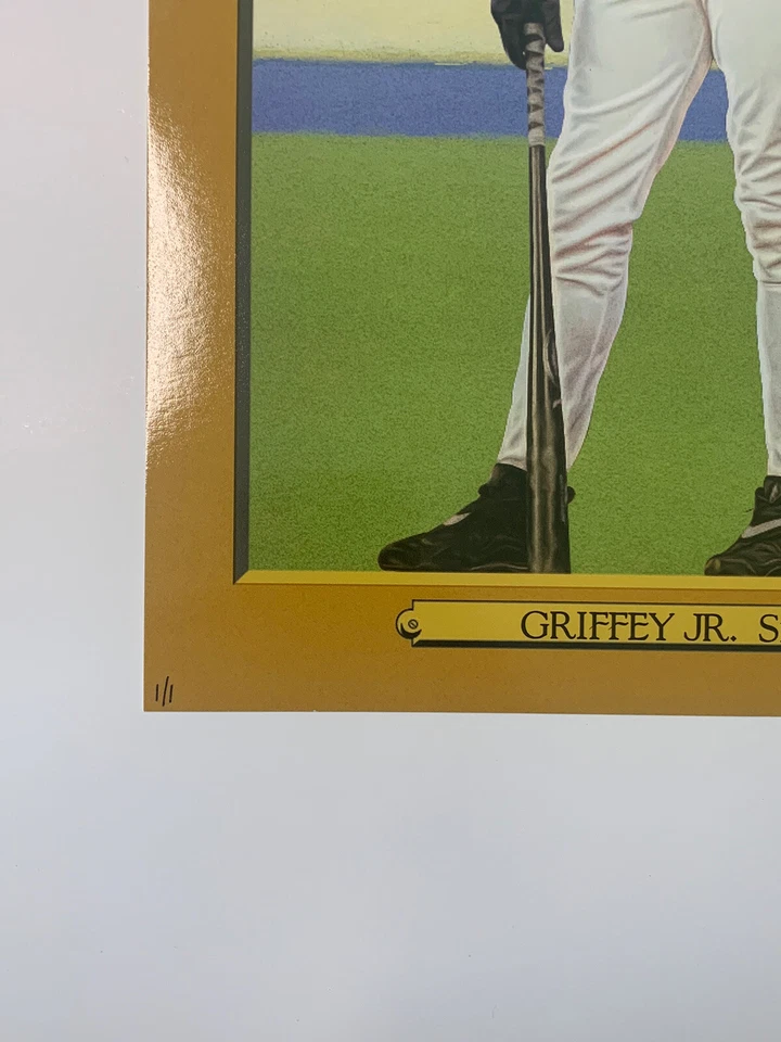 Pôster Ken Griffey Jr. 2020 Topps Baseball Series 2 TURKEY RED 2020 edição dourada 1/1 - Imagem 2 de 4