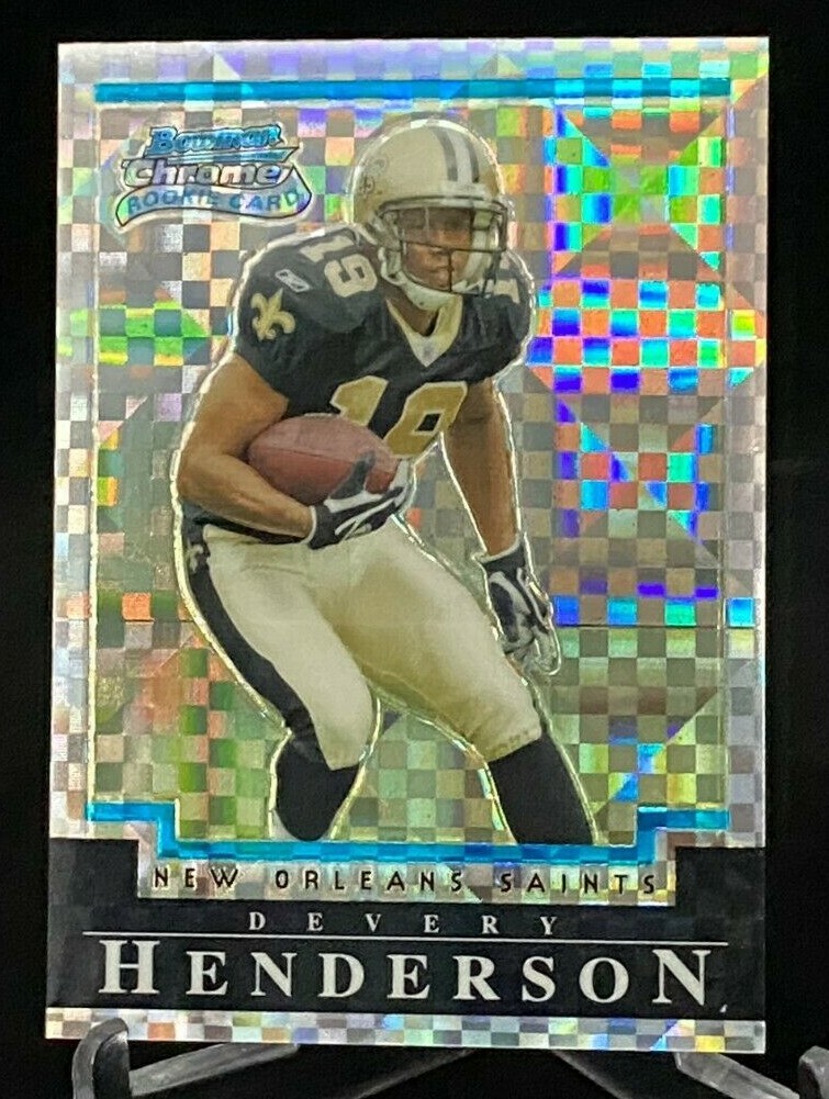 Devery Henderson Bowman Chrome #185 Base