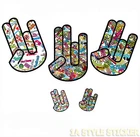 5 SHOCKER stickers set gag funky sticker decals shocker sticker hand off