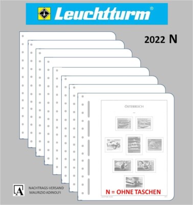 NEU Leuchtturm Nachtrag N 2022 Österreich ohne Taschen ref.18 Austria