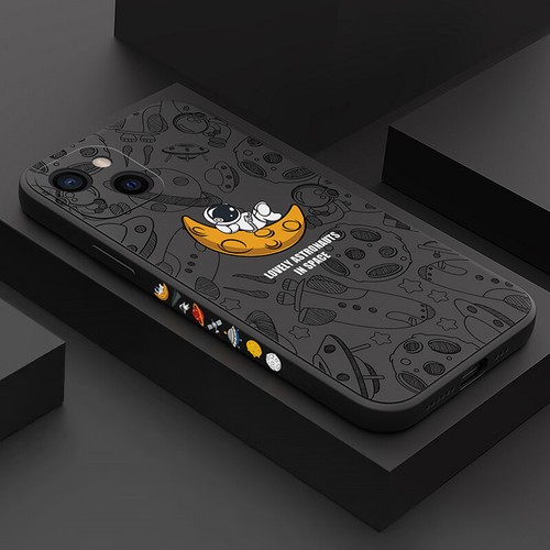 For iPhone 16 15 14 13 12 11 Pro Max XR Shockproof Astronaut Silicone Case Cover - Picture 20 of 22