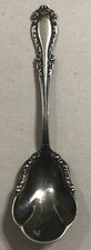 Antique Holmes  Edwards XIV Silver Plate 6  Sugar Spoon Repousse Scroll