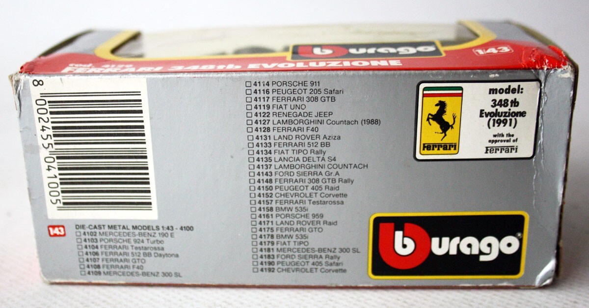 BBR 1/43 FRRRARI 348 TB TIRAGE LIMITE N° 29