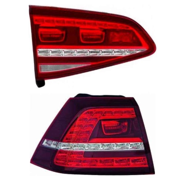 Heckleuchten RüCkleuchten Set Rechts Innen + AußEn Led FüR Vw Golf Vii 5G1 BE1-image