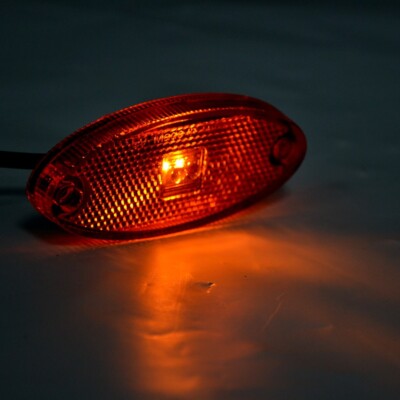 20pcs 24V Led-Type Rosso Indicatore Laterale Faro Camion Rimorchio - Foto 7