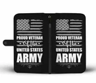Proud US Army Military Veteran Phone Wallet Case Gift iPhone Samsung Huawei LG